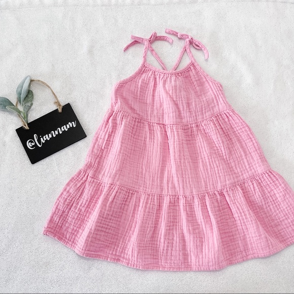 Cat & Jack Other - Cat & Jack Toddler Girl Pink Sleeveless Tiered Dress